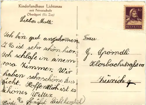 Oberägeri - Kinderlandhaus Lichtenau -480268