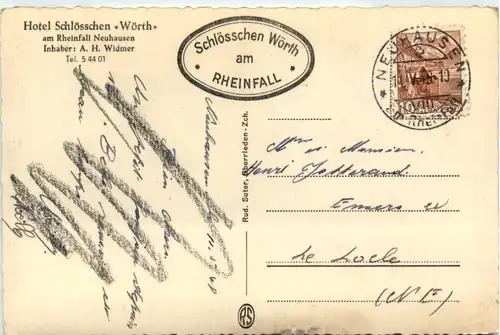 Schaffhausen - Rheinfall mit Schloss Laufen -480092