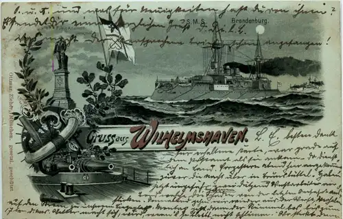 Gruss aus Wilhelmshaven - Litho -480754