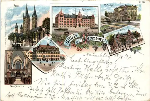 Gruss aus Naumburg - Litho -90786