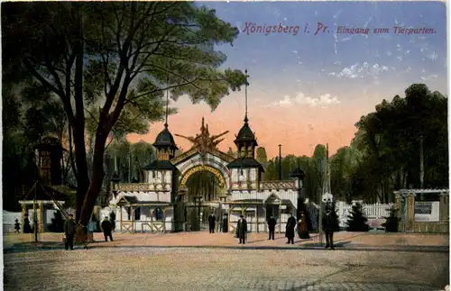 Königsberg in Preussen - Eingang zum Tiergarten -481594