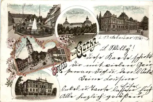 Gruss aus Gotha - Litho 1897 -90926