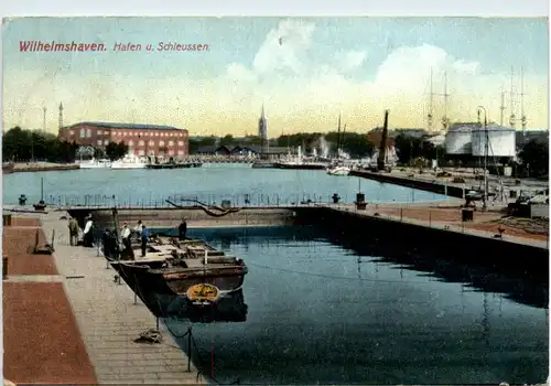 Wilhelmshaven - Hafen und Schleussen -480914