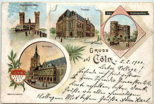 Gruss aus Köln - Litho -91106