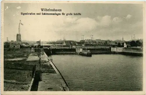 Wilhelmshaven - Signalstation und Schleusenanlagen -480472