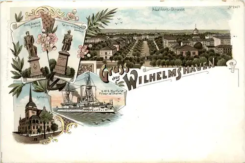 Gruss aus Wilhelmshaven - Litho -480684