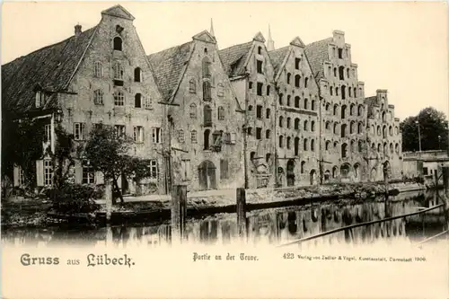 Gruss aus Lübeck, Partiean der Trave -456770