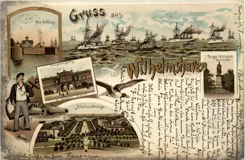 Gruss aus Wilhelmshaven - Litho -480744