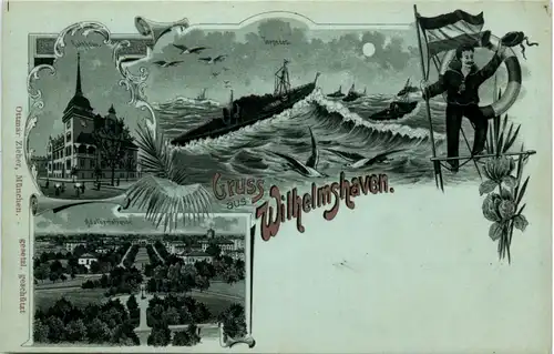 Gruss aus Wilhelmshaven - Litho -480764