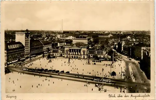 Leipzig, Blick über den Augustusplatz -456910