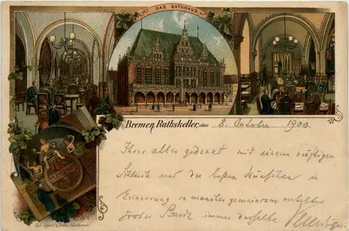 Bremen - Ratskeller - Litho -482094