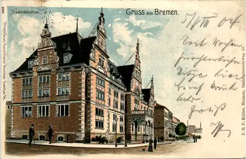 Gruss aus Bremen - Litho -482114