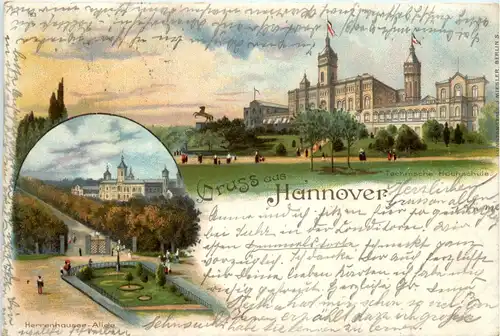 Gruss aus Hannover - Litho -91306