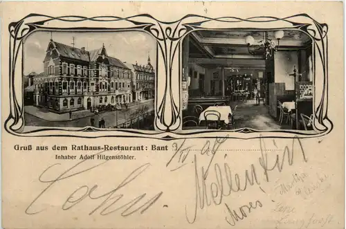 Wilhelmshaven-Bant - Gruss aus dem Rathaus-Restaurant -480964