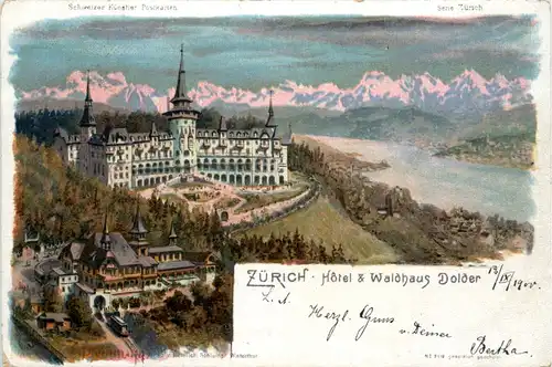 Zürich - Hotel Dolder - Litho Steinmann -479066