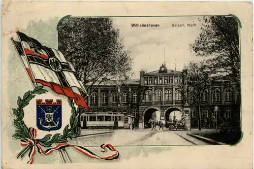 Wilhelmshaven - Kaiserl. Werft - Marine Schiffspost -480556
