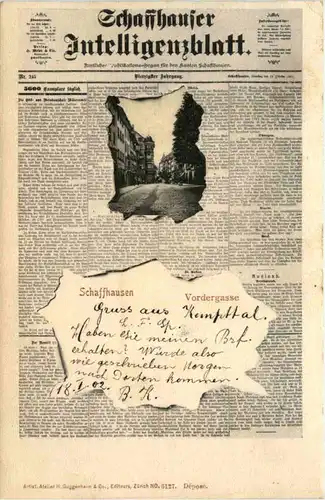 Schaffhausen - Vordergasse - Zeitung -480210
