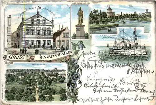 Gruss aus Wilhelmshaven - Restaurant zum Kyffhäuser Litho -481028