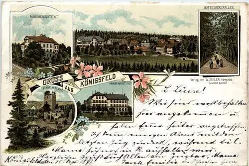 Gruss aus Königsfeld - Litho -91526