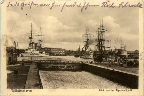 Wilhelmshaven - blick von der Signalstation -480912