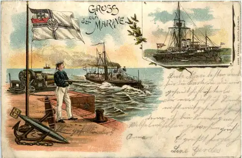 Gruss aus Wilhelmshaven - Litho -480756