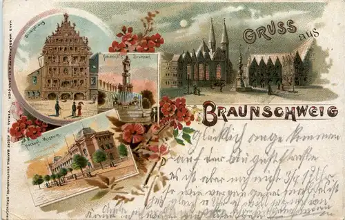 Gruss aus Braunschweig - Litho -91824