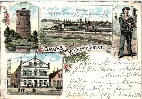 Gruss aus Wilhelmshaven - Restaurant zum Kyffhäuser Litho -480710