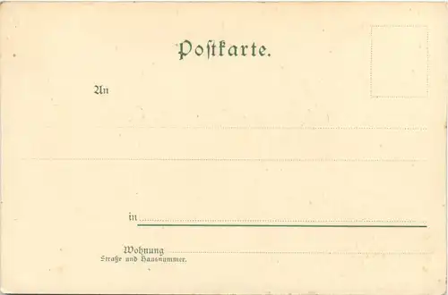 Briefmarken auf Ansichtskarte - Litho -482734