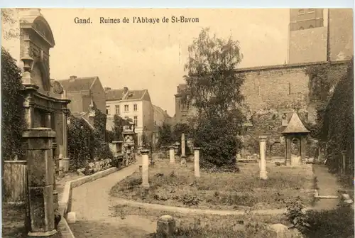 Gand - Ruines de l Abbaye de St. Bavon -481480
