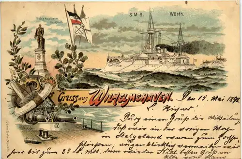 Gruss aus Wilhelmshaven - Litho -480750