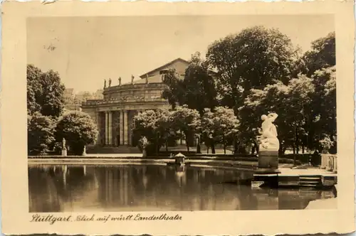 Stuttgart - Blick auf württ. Landestheater -454402