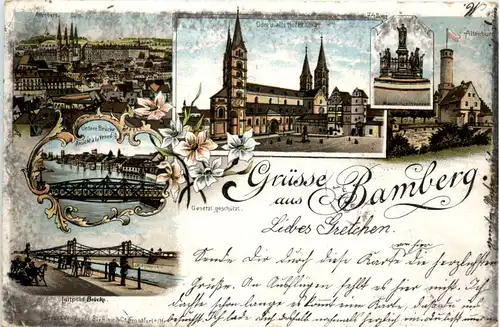 Gruss aus Bamberg - Litho -482814