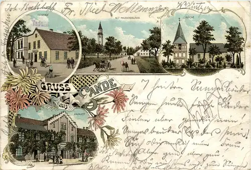 Gruss aus Sande - Litho -92080