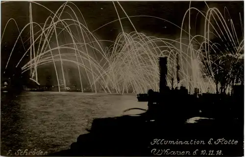 Wilhelmshaven - Illumination der Flotte 1918 -481116