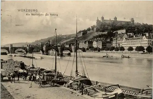 Würzburg - Alte Mainbrücke -454442