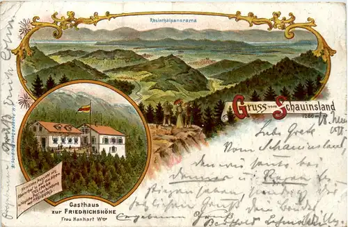 Gruss vom Schauinsland bei Freiburg - Litho -482150