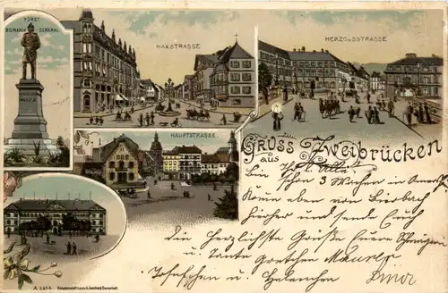 Gruss aus Zweibrücken - Litho -481828