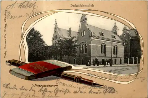 Wilhelmshaven - Deckoffizierschule - Litho -481350