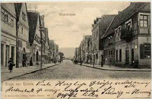 Gruss aus Rinteln - Weserstrasse -482104