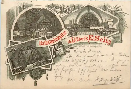 Rathsweinkeller in Lübeck - Litho -482200