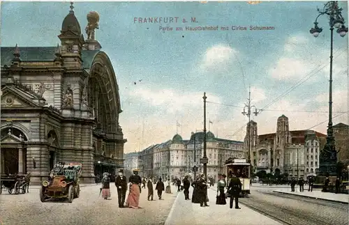 Frankfurt - Partie am Hauptbahnhof mit Circus Schumann -92886