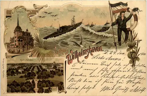 Gruss aus Wilhelmshaven - Litho -480766