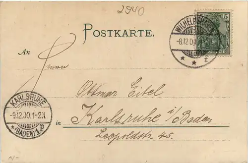 Wilhelmshaven - Litho - Hafeneinfahrt -480786