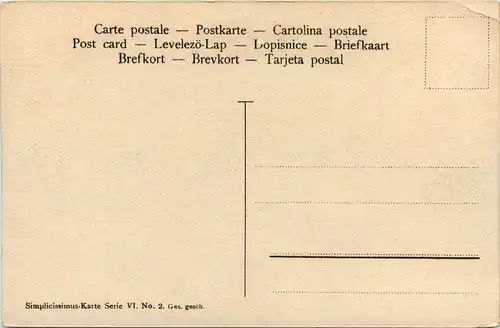 Simplicissimus Karte Serie 6 No. 2 -482764