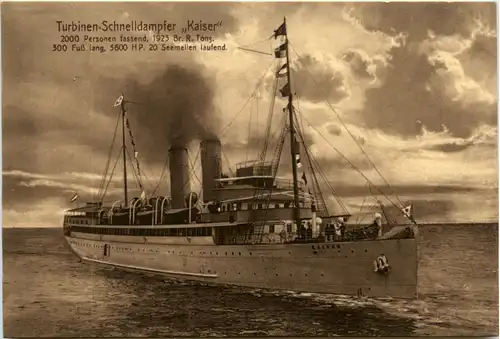 Turbinen Schnelldampfer Kaiser -482964