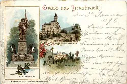 Gruss aus Innsbruck - Litho -93534