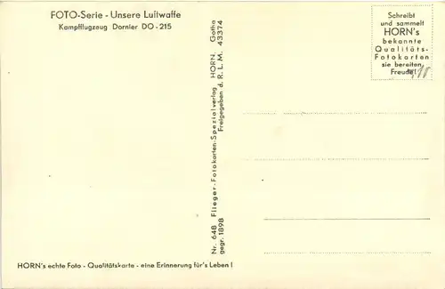 Kampfflugzeug Darnier Do 215 - 3. Reich -482712