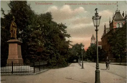 Gruss aus Wilhelmshaven - Königstrasse Kaiser Wilhelm Denkmal -483304