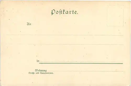 Briefmarken auf Ansichtskarte - Litho -482732