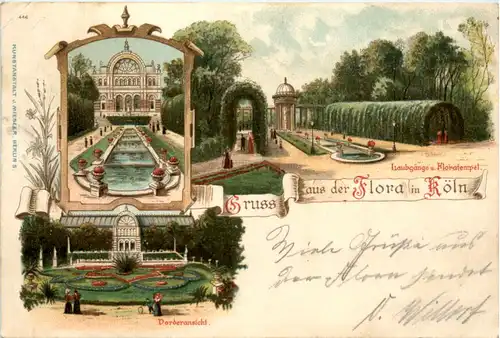 Gruss aus der Flora in Köln - Litho -482886